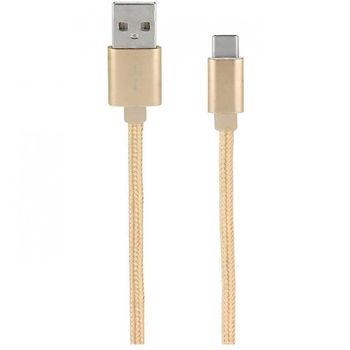 Mooov Cable Nylon Trenzado MicroUSB 1m Dorado