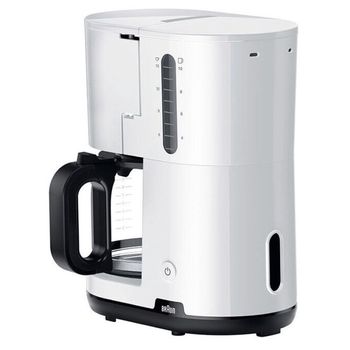 Braun Serie 1 KF1100 Cafetera Goteo de 10 Tazas 1000W Blanca