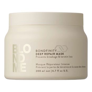 Bondfinity Deep Repair Mask 200 ml - Schwarzkopf - Mascarilla reparadora anti-rotura para cabello rubio y aclarado.