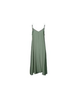 Vestido vero moda vmjosie calf singlet hedge green mujer