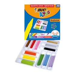 Bic Kids Plastidecor Crayons Assorted (288 Pack)