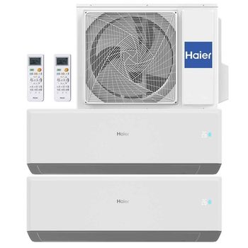 Haier Geos R Plus Aire Acondicionado WiFi Multi Split 2x1 con Bomba de Calor 2300+2300 Frigorías