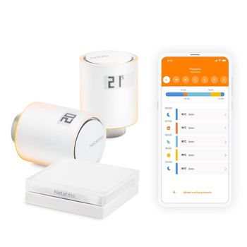 Netatmo Válvulas Inteligentes para Radiador Starter Pack para Calefacción Colectiva