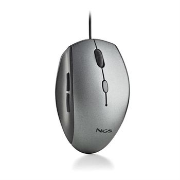 Raton Ngs Wired Ergo Silent Mouse Gris