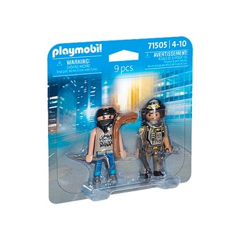 Playmobil 71505 Action Heroes - Policía con Ladrón