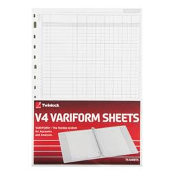 Rexel Variform V4 7-Column Cash Refill (75 Pack)