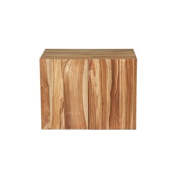 Mueble de baño de madera teca maciza de 80 cm