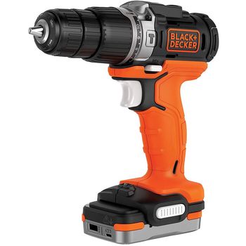 Black&Decker BDCHD12S1 Taladro Percutor + Batería USB 12V