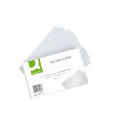 Q-Connect Record Card 203x127mm Ruled Feint White (100 Pack) KF35206