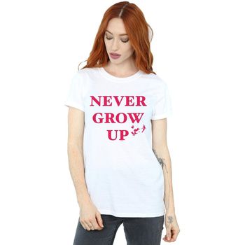 Disney Camiseta manga larga Never Grow Up para mujer