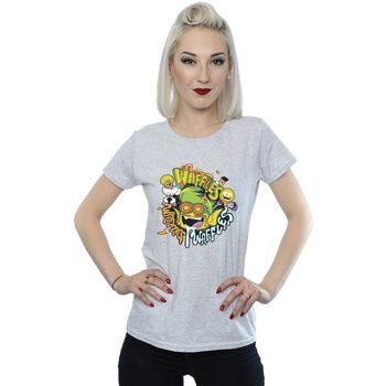 Dc Comics Camiseta manga larga Teen Titans Go Waffle Mania para mujer