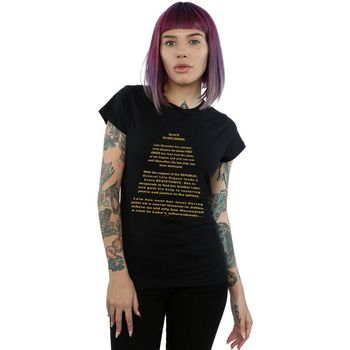 Disney Camiseta manga larga The Force Awakens Opening Crawl para mujer