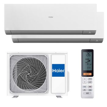 Aire acondicionado multisplit 2x1 haier expert 2000+2000 fg wifi blanco