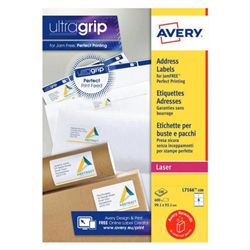 Avery Address Labels Laser Jam-free 6 per Sheet 99.1x93.1mm White R