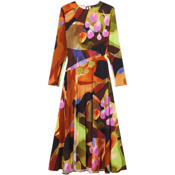 Desigual Vestido largo VEST_PETALS_LACROIX 24WWVW18 para mujer