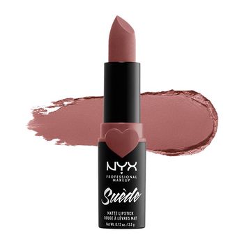 Barra de Labios - Suede Matte Lipstick - Professional Makeup - Nyx: SUEDE MATTE LIPSTICK-BRUNCH ME