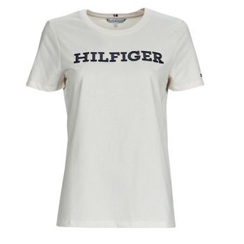 Tommy Hilfiger Camiseta REG MONOTYPE EMB C-NK SS para mujer