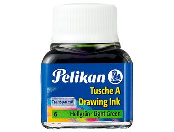 Pelikan 201558 - Tinta china, color verde claro, bote de 10 ml