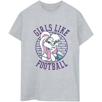 Dessins Animés Camiseta manga larga Girls Like Football para mujer