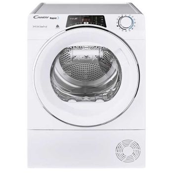 Secadora Condensación - Candy ROE H8A2TCEX-S, Bomba de Calor, Wi-Fi, 8 Kg, Blanco