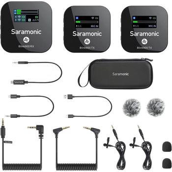 Saramonic Blink900 B2 Sistema de Micrófono Inalámbrico de 2 Canales