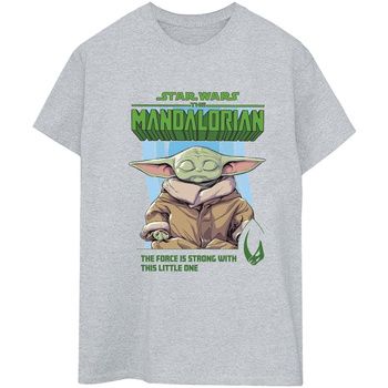 Disney Camiseta manga larga The Mandalorian The Force Is Strong para mujer