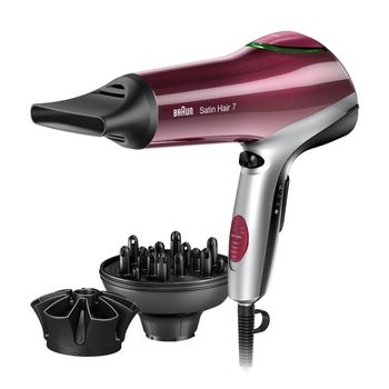 Braun Satin Hair 7 HD770E Secador de Pelo 2200W Rojo/Plata