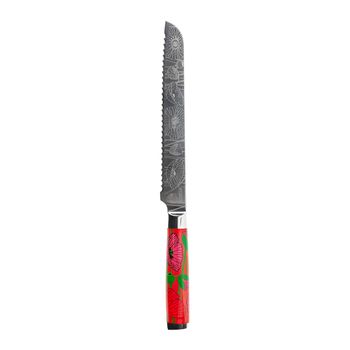 Cuchillo de pan  rojo abs  32 x 2 x 0 cm