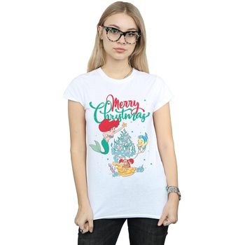 Disney Camiseta manga larga Merry Christmas para mujer