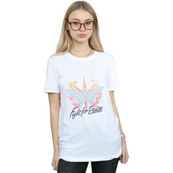 Dc Comics Camiseta manga larga Fight For Peace para mujer