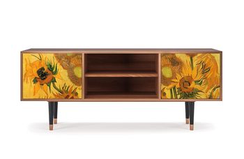 Mueble de TV amarillo 2 puertas  L 170 cm