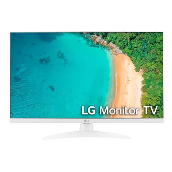 Monitor TV - LG 27TQ615S-WZ, 27 pulgadas, Blanco, FHD, Smart TV webOS22