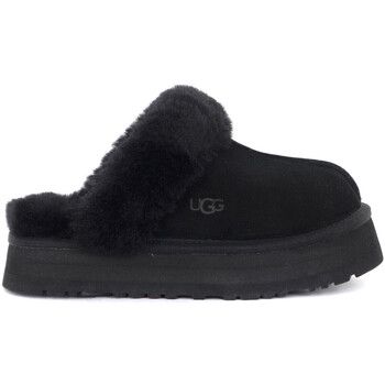 UGG Zapatos Bajos Sandalia Disquette en ante negro para mujer