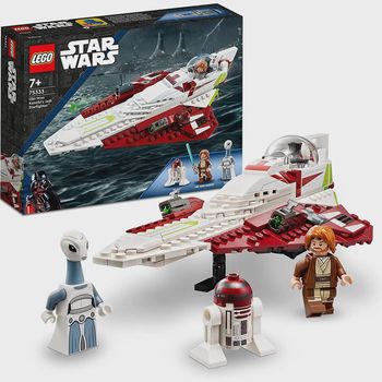 LEGO 75333 Star Wars Caza Estelar Jedi de OBI-WAN Kenobi, Juguete de Construcción para Niños de 7