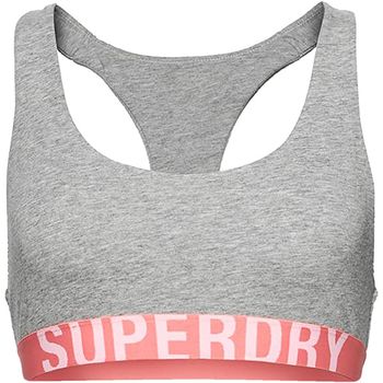 Superdry Sujetador deportivo TOP W3110356A CROP BRALETTE LOGO para mujer