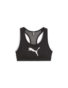 Sujetador deportivo de fitness puma 4keeps mujer black/big white