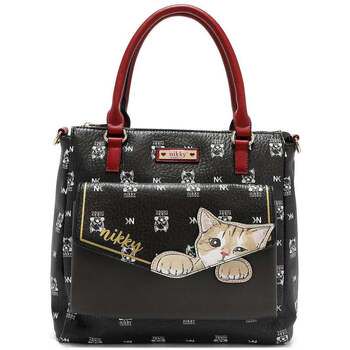 Nikky By Nicole Lee Bolso de mano SATCHEL (NIKKY FINDS MEOW) NEGRO para mujer