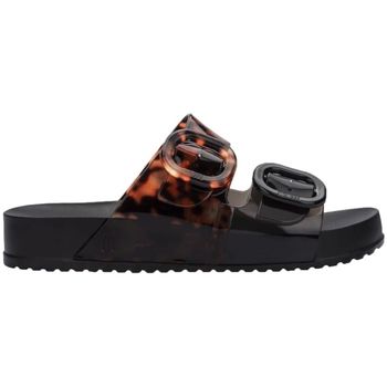 Melissa Sandalias Cozy Slide - Black/Clear Tortoise para mujer