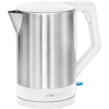 Clatronic WKS 3692 Hervidor de Agua 1.5L 2200W Blanco/Inox