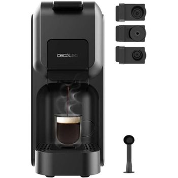 Cecotec FreeStyle Compact Black Cafetera Espresso y Multicápsulas Negra