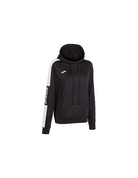 Sudadera joma championship iv con capucha mujer negro blanco