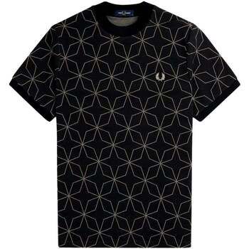 Fred Perry Camisa manga larga CAMISETA CON ESTAMPADO GEOMETRICO M7704 para hombre