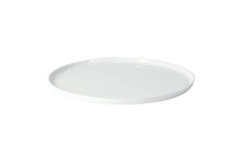 Plato de porcelana blanca