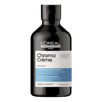 Chroma Crème - Blue Dyes 300 ml - L'Oréal Professionnel - Champú en crema pigmentado para neutralizar los reflejos anaranjados en cabello rubio oscuro