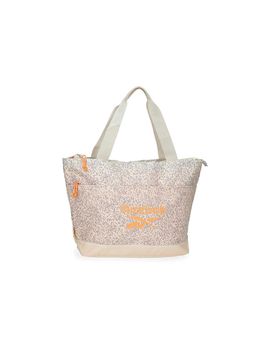 Bolso tote reebok leopard beige