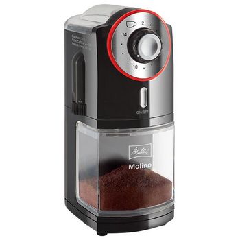 Melitta Molino Molinillo de Café Eléctrico 100W Negro/Rojo