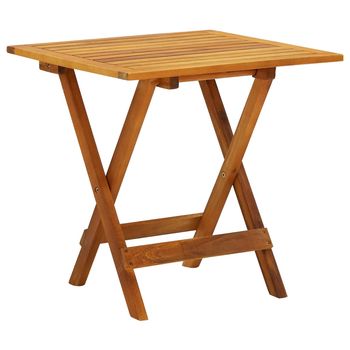 vidaXL Mesa para terraza bistró madera maciza de acacia 46x46x47 cm