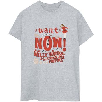 Willy Wonka Camiseta manga larga Verruca Salt I Want It Now para mujer