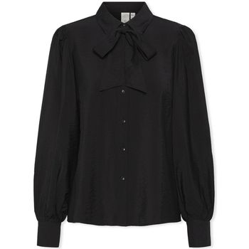 Y.a.s Blusa YAS Noos Pil LS Bow Shirt - Black para mujer