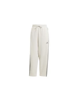 Pantalón adidas essentials 3-stripes open hem fleece mujer beige